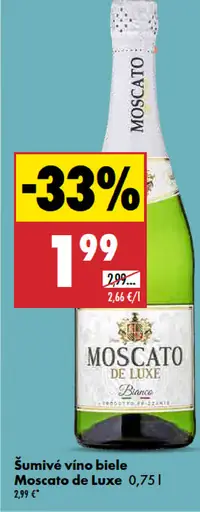 Šumivé víno biele Moscato de Luxe