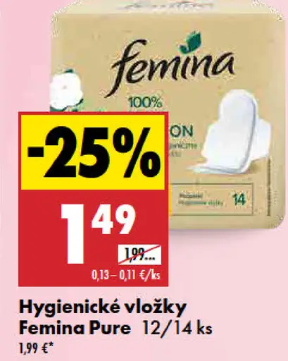 Femina Pure Hygienické vložky