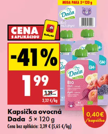 Dada kapsička ovocná