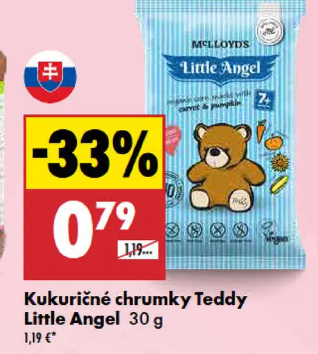 McLloyds Little Angel kukuričné chrumky Teddy