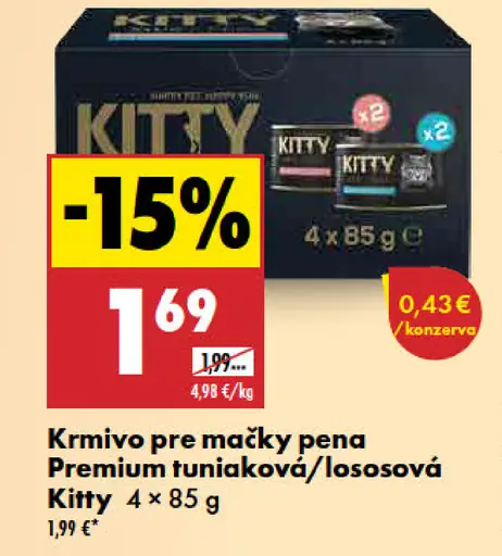 Kitty Premium kapsičky tuniaková/lososová