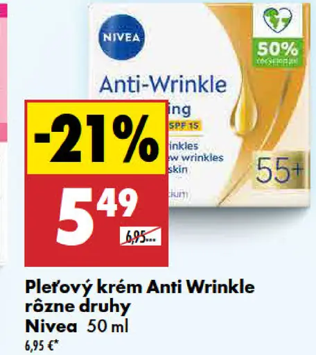 Nivea pleťový krém Anti Wrinkle