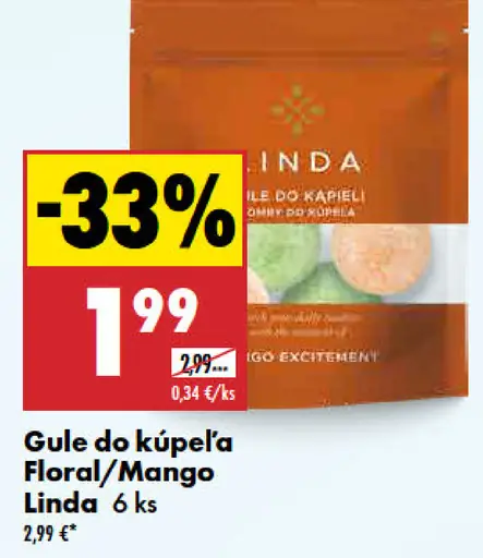 Gule do kúpeľa Linda, Floral alebo Mango