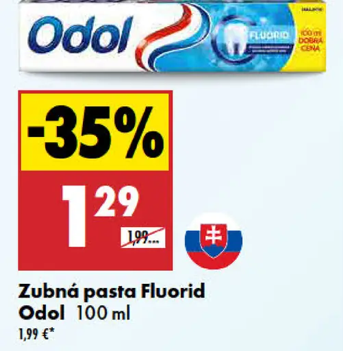 Zubná pasta Fluorid