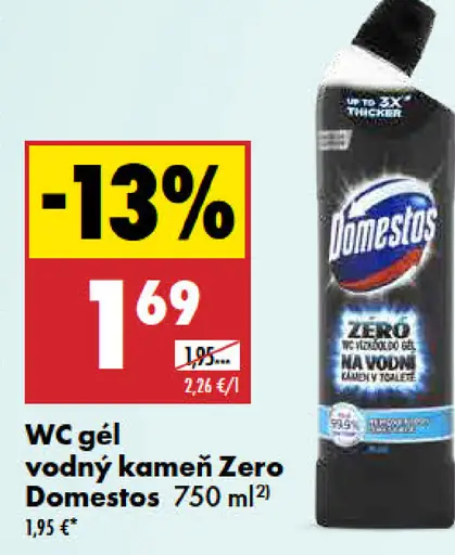Domestos WC gél Vodný kameň Zero