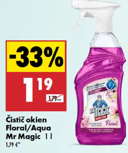 Mr. Magic čistič okien Floral/Aqua