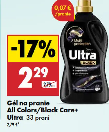 Ultra Care+ gél na pranie All Colors/Black