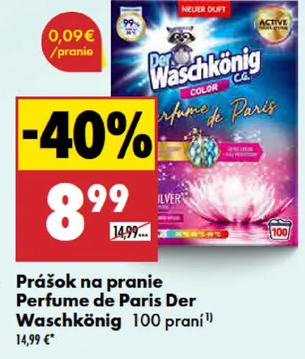 Waschkönig Perfume de Paris prášok na pranie
