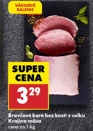 Bravčové karé bez kosti, v celku