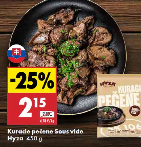 Kuracie pečené Sous vide Hyza