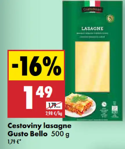 Gusto Bello lasagne