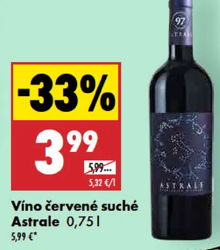 Astrale víno červené suché