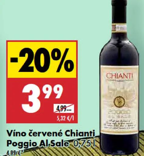 Chianti Poggio Al Sale víno červené