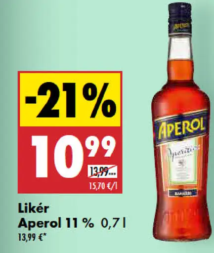Aperol 11 % likér