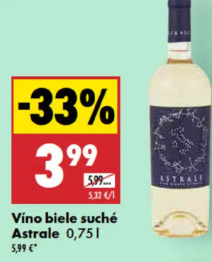 Astrale víno biele suché