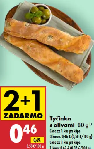 Tyčinka s olivami