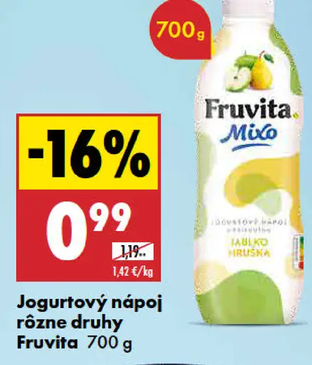 Fruvita Jogurtový nápoj rôzne druhy