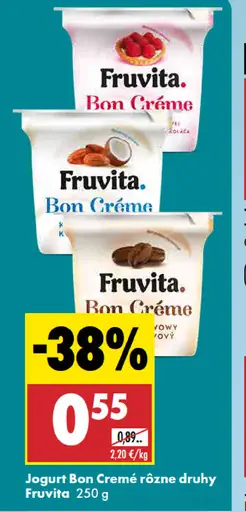 Fruvita Jogurt Bon Créme rôzne druhy
