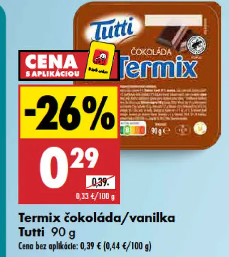 Tutti Termix čokoláda