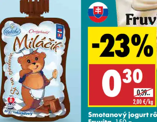 Babička Smotanový dezert Miláčik kakao
