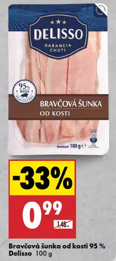 Bravčová šunka od kosti 95 %