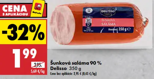 Šunková saláma 90 %