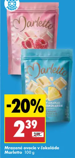 Marletto Mrazené ovocie v čokoláde