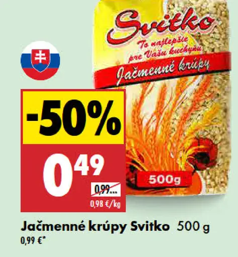 Svitko Jačmenné krúpy