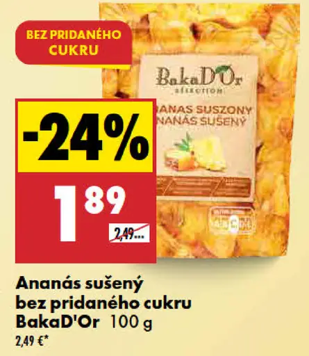 BakaD'Or Ananás sušený bez pridaného cukru