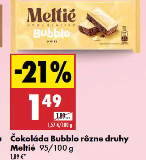 Meltie Bubblo čokoláda