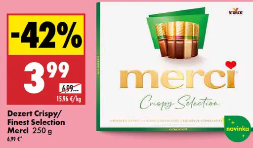 Merci Crispy Finest Selection dezert