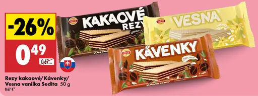 Sedita Kakaové rezy