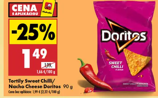 Tortily Sweet Chilli/Nacho Cheese Doritos