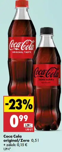 Coca-Cola limonáda – Coca-Cola Zero cukru a Coca-Cola Original Taste