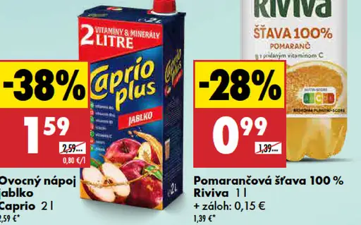 Ovocný nápoj jablko Capri Plus