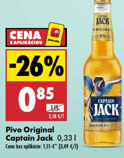 Pivo Original Captain Jack