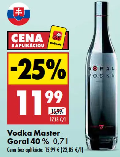 Master Goral vodka 40 %