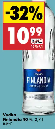 Finlandia Vodka 40% 70 cl