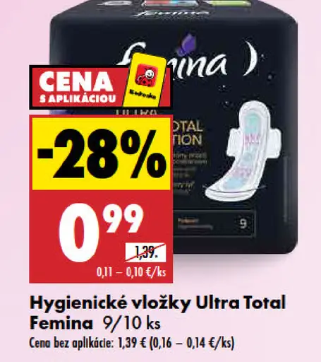 Femina Ultra Total hygienické vložky