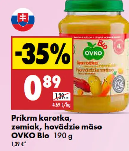 OVKO príkrm karotka, zemiak, hovädzie mäso