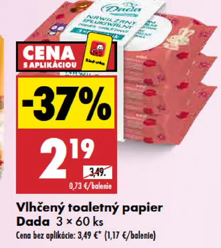 Dada Vlhčený toaletný papier