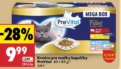 PreVital kapsičky pre mačky