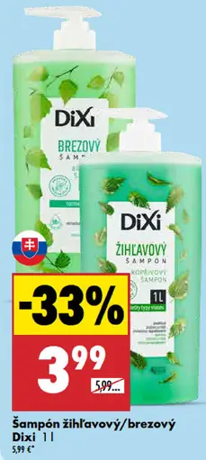 Šampón žihľavový/brezový Dixi