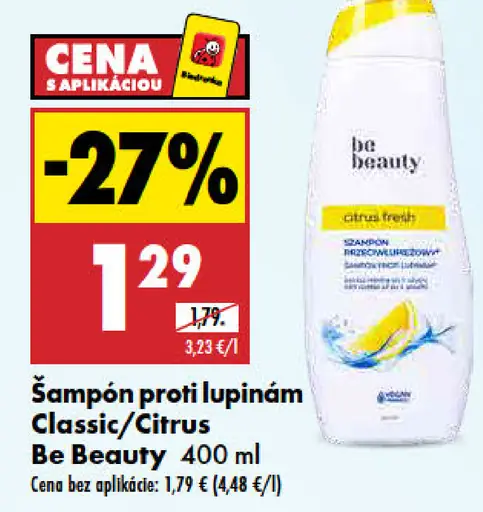 Šampón proti lupinám Classic/Citrus Be Beauty