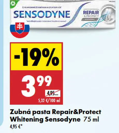 Zubná pasta Repair&Protect Whitening Sensodyne