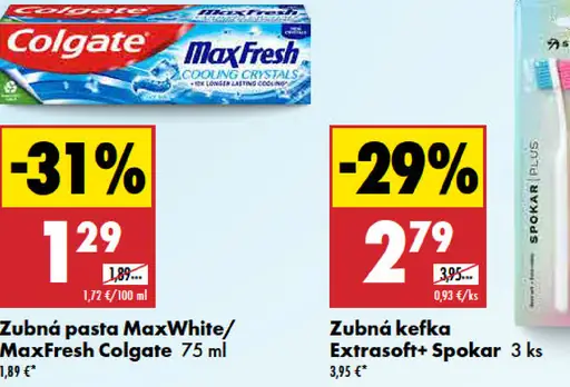 Zubná pasta MaxWhite/MaxFresh Colgate