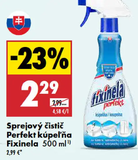 Fixinela Perfect kúpeľňový sprejový čistič