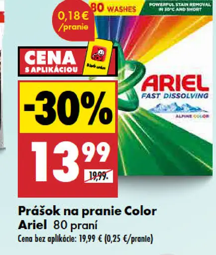 Ariel prášok na pranie Color