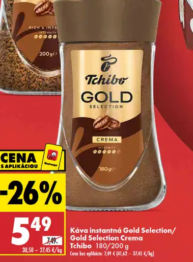 Tchibo Káva instantná Gold Crema/Gold Selection