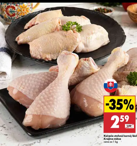Kuracie stehná horné, dolné
